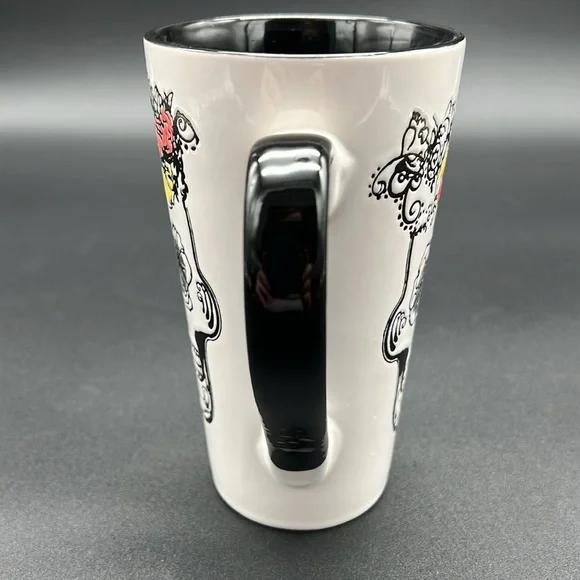 Floral Skull Latte Mug for Dia de los Muertos - Picture 4 of 8